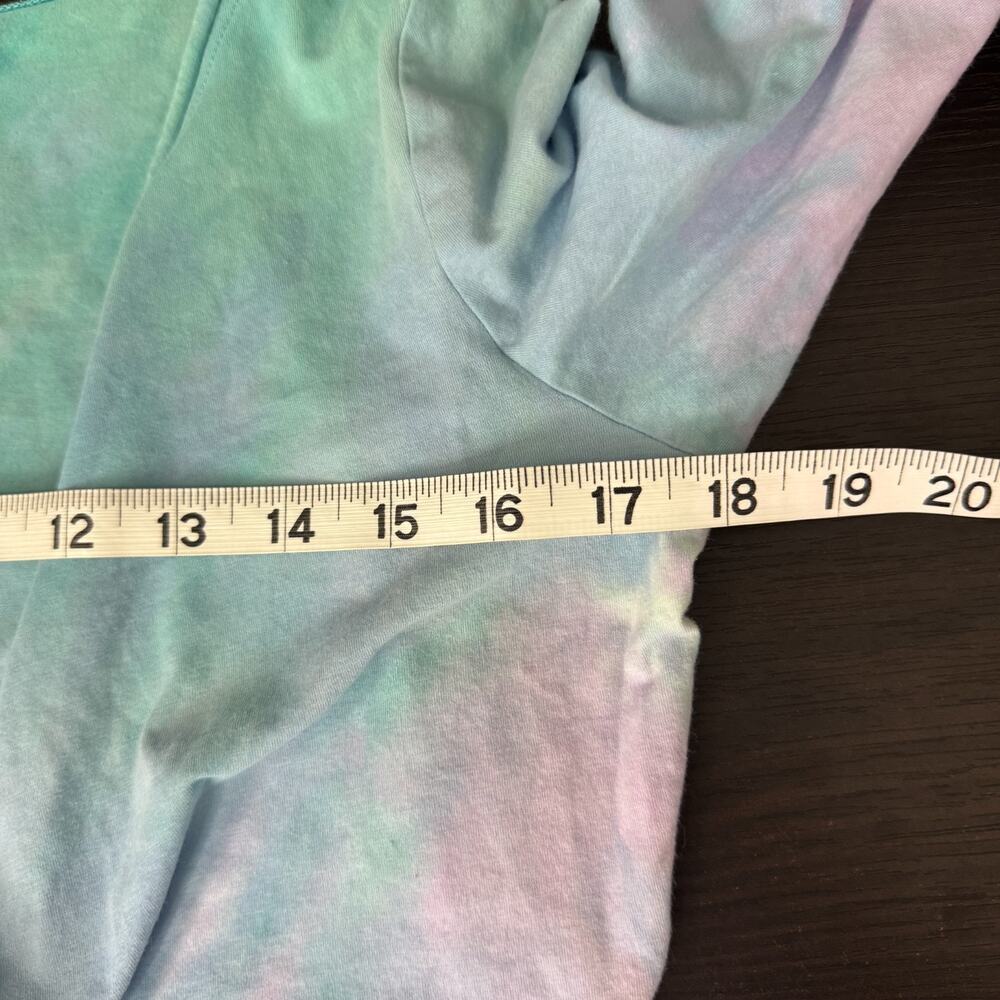 Hard Tail Forever Y2K Top Womens Medium Crop Tie Dye Pastel Yoga Gym Cover Vtg - Picture 9 of 11